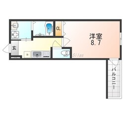 フジパレス泉大津駅西の物件間取画像